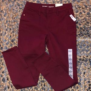 Burgundy Jeans BRAND NEW Skinny Mid Rise